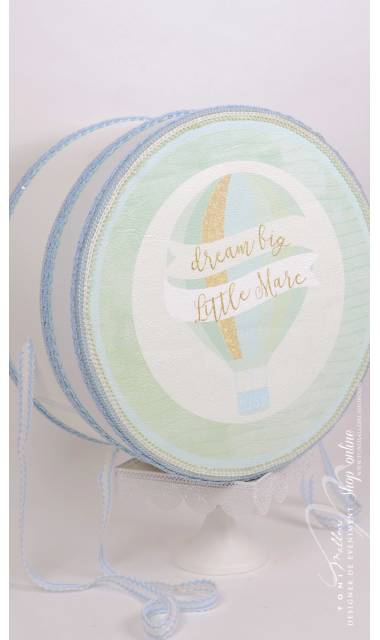 Trusou de botez brodat pentru baieti, Dream big, little one 5
